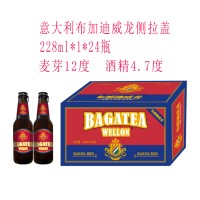 布加迪夜场啤酒侧拉盖228ml*1*24瓶