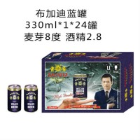 布加迪夜场啤酒蓝罐330ml*1*24罐